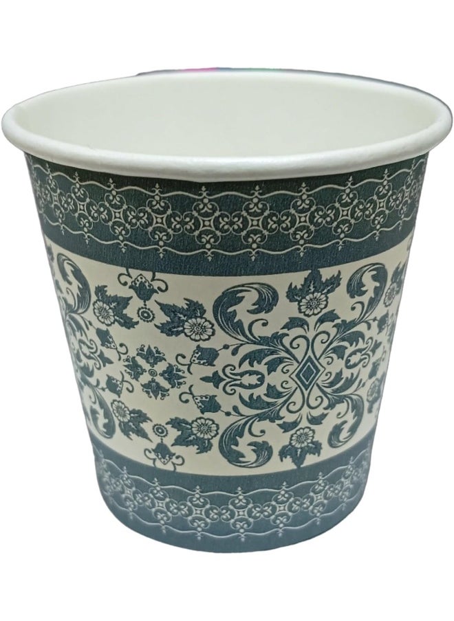 ALSAQER Alsaqer Disposable Paper Kahwa/Cawa Cups 50-Pieces, 2.5 oz Capacity, Blue  - Image 2