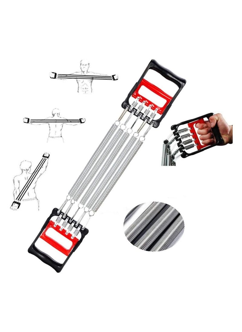Arabest - Chest Expander, Adjustable Chest Exerciser with 5 Springs, Dual Purpose Multifunctional Chest Expander for Man and Women, Chest Exercise Equipment for Training Arms, Chest and Back Muscles - Image 1