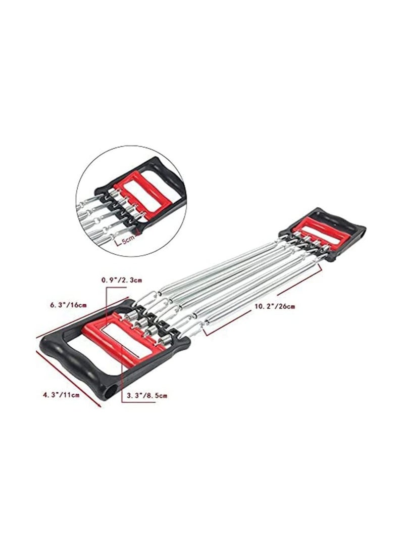 Arabest - Chest Expander, Adjustable Chest Exerciser with 5 Springs, Dual Purpose Multifunctional Chest Expander for Man and Women, Chest Exercise Equipment for Training Arms, Chest and Back Muscles - Image 1