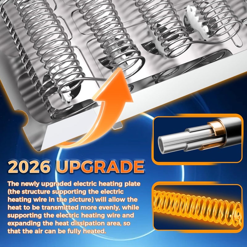 Romalon Hot Selling 279838 W10724237 Dryer Heating Element 3403585 For Whirlpool wed4815ew1 Kenmore 110 500 600 Maytag Medc215ew1 Roper Amana ned4655ew1 Replaces 3398064 2406026 3403585 OEM - Image 4