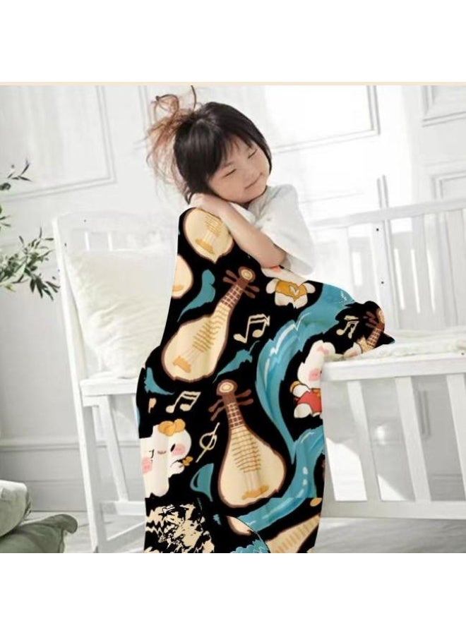 general Flannel thin blanket (warm and comfortable, suitable for sleep, gaming, dust removal and sandproof) 150cm*200cm - 390 - Image 1