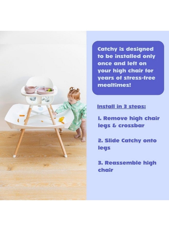 CATCHY - Food Catcher - Compatible with Lalo The Chair High Chair + 11 Other High Chairs - Highchair Sold Separately - Baby & Toddler Food & Mess Catcher - Under High Chair Accessory - Image 4