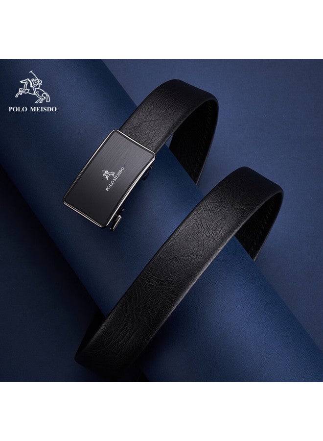 Polomeisdo Men's Leather Belt Men's Automatic Buckle Jd Self-operated Belt Birthday New Year Gift For Boyfriend Husband Father - Image 2