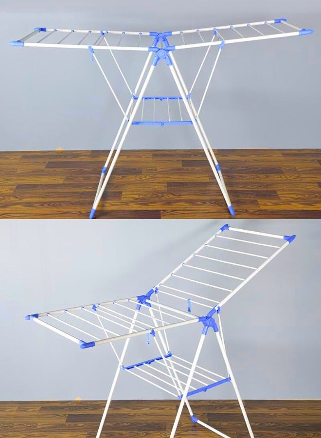 تشيس اب Foldable Stainless Steel Clothes Drying Stand | Heavy Duty Cloth Drying Rack | Indoor Outdoor Clothes Dryer rack | Laundry Stand  - Image 2