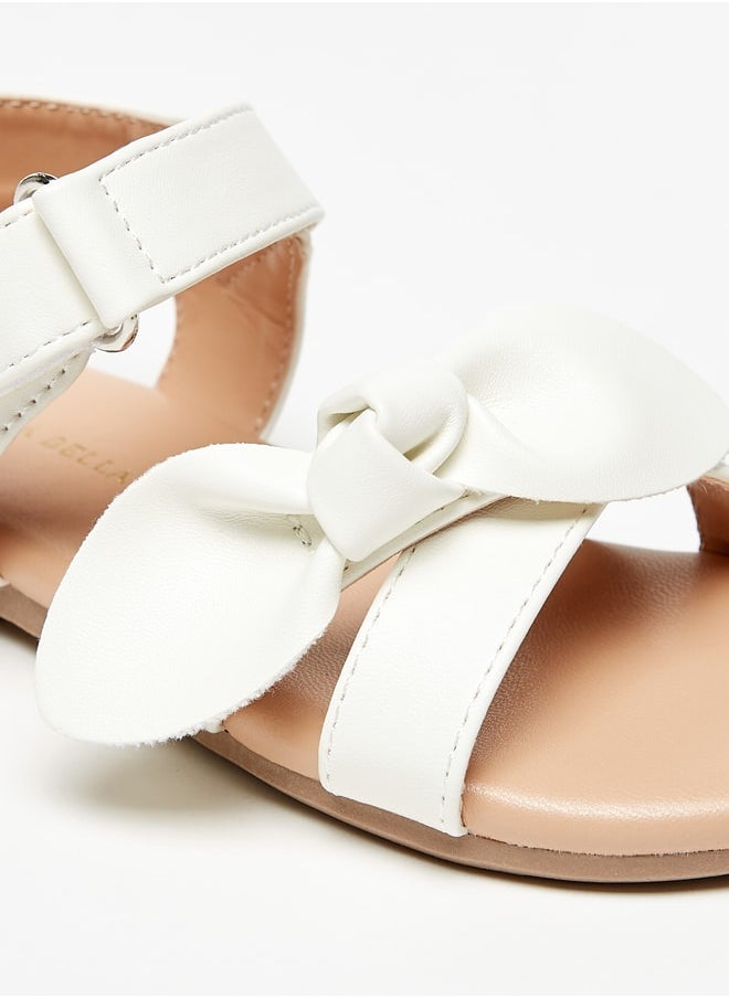 Flora Bella By Shoexpress - Girl's Bow Detail Sandals With Hook And Loop Closure Ramadan Collection - Image 1