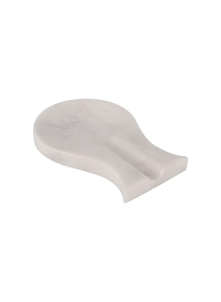 RADICALn Handmade White Marble Spoon Rest – Large Utensils Organizer, Kitchen Storage Accessory for Cooking Tools  - Image 2