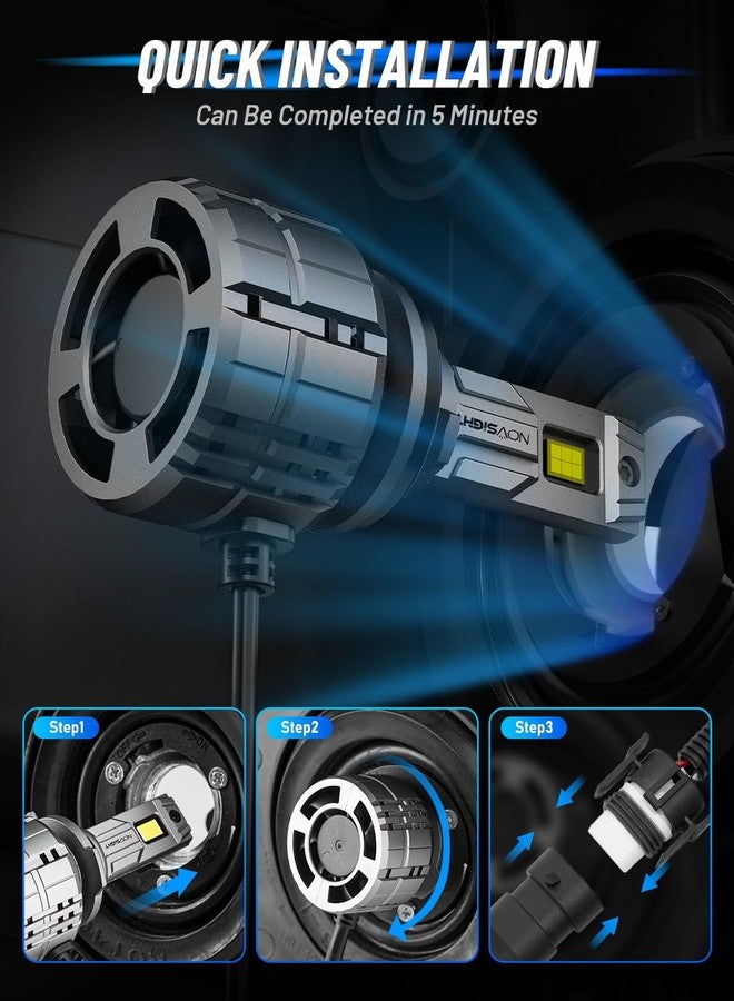 NOVSIGHT H11 Bulbs 88000LM, H11/H8/H9 Fog Bulbs, 900% Ultra Bright, Pack of 2 - Image 4