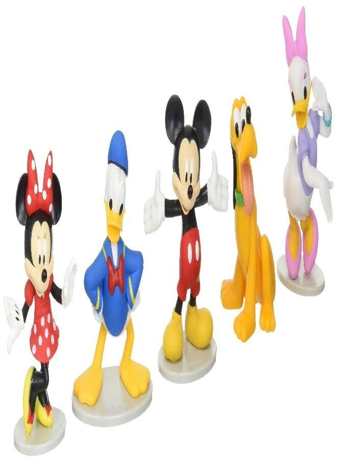 Disney - Just Play Disney Mickey Mouse Collectible Figure Set (Mickey, Minnie, Daisy, Donald, and Pluto) - Image 1