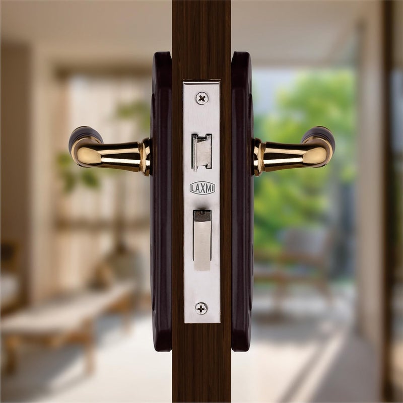 Mortise Door Handle Set with Lock 6lev DTurn 3keys 175mm - Image 3