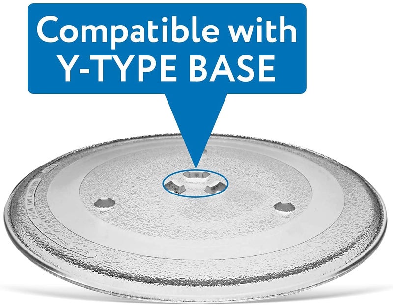 WHITEFLIP WHITEFLIP Microwave Oven Glass Plate Cooking Tray Rotating Turntable Plate Compatible with Samsung 23L Microwave Ovens 113 inch288 cm288 mm  - Image 4