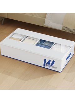 XiuWoo Reinforced Foldable Extra Large Capacity Storage Containers and Organizer, Blanket Storage Bags, Under Bed Storage Organizer, Clothes Storage Bin, Underwear Drawer Organize with Clear Window  - Image 2