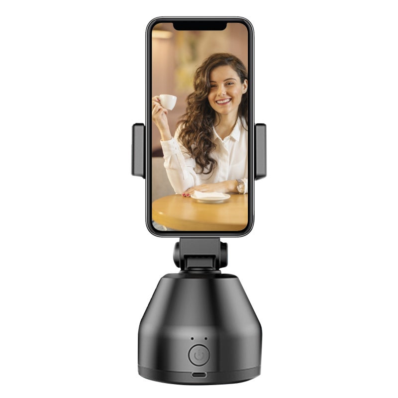 Face Tracking Holder - 360 Degree Rotatable Ball Head No App Required Object Tracking Smart Camera for Live Streaming Vlog Shooting Hands-Free Photography - Image 1