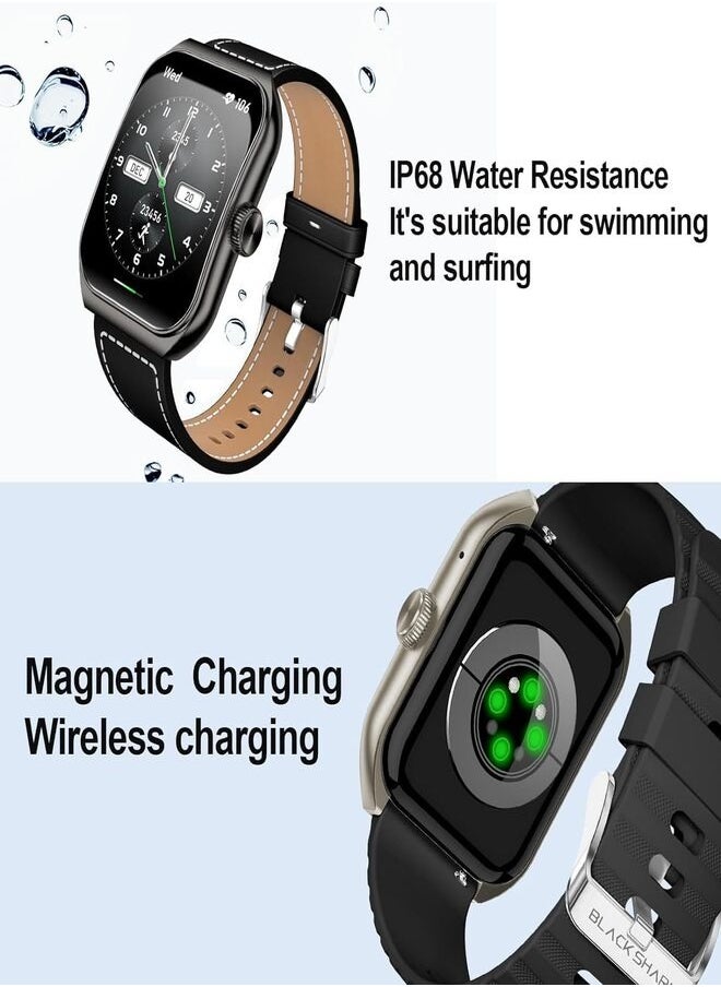 BLACK SHARK - GT3 Smartwatch 1.96 AMOLED Display, 100+ Sports Modes, Up to 10-Day Battery, Bluetooth Calling With ENC & IP68 Water Resistant (Dual Strap) - Black - Image 1
