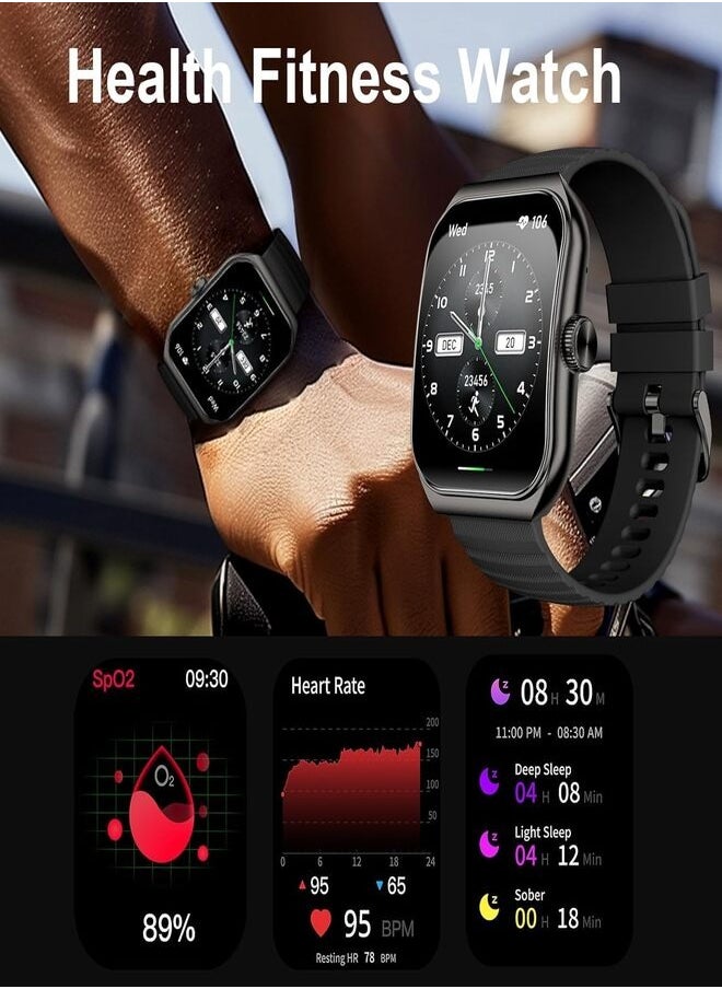 BLACK SHARK - GT3 Smartwatch 1.96 AMOLED Display, 100+ Sports Modes, Up to 10-Day Battery, Bluetooth Calling With ENC & IP68 Water Resistant (Dual Strap) - Black - Image 1