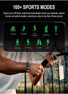 BLACK SHARK GT3 Smartwatch 1.96 AMOLED Display, 100+ Sports Modes, Up to 10-Day Battery, Bluetooth Calling With ENC & IP68 Water Resistant (Dual Strap) - Black  - Image 4