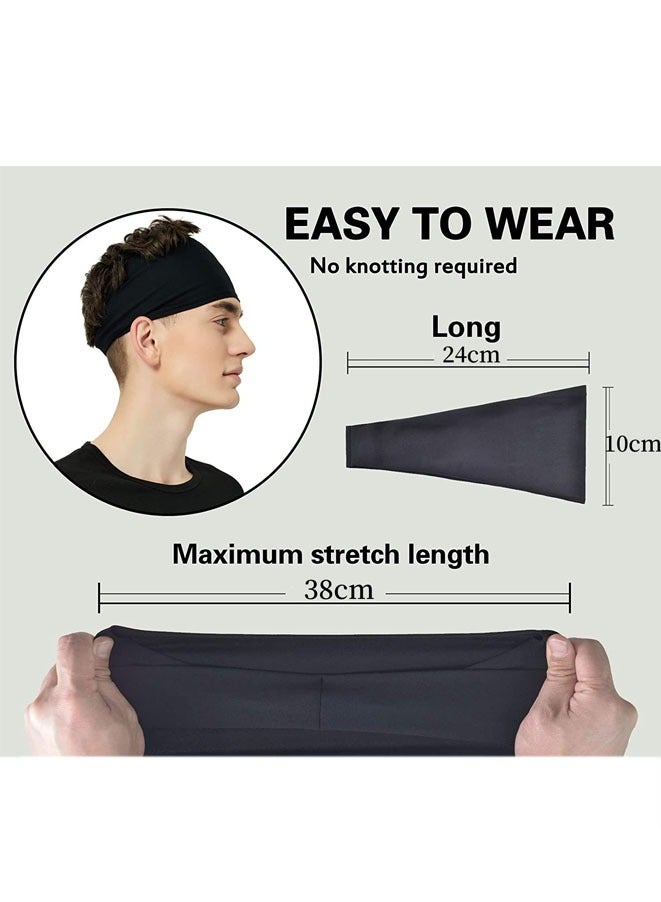 Muyixin عصابات رأس، عصابة رأس رياضية لليوجا، عصابة رأس خفيفة الوزن ومضادة للانزلاق للرجال، عصابة شعر رياضية مرنة للنساء، عصابات رأس خفيفة الوزن للتمرين - Image 3