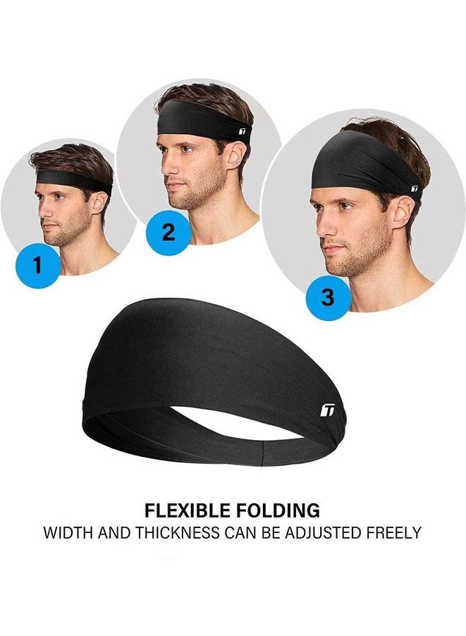 Muyixin عصابات رأس، عصابة رأس رياضية لليوجا، عصابة رأس خفيفة الوزن ومضادة للانزلاق للرجال، عصابة شعر رياضية مرنة للنساء، عصابات رأس خفيفة الوزن للتمرين - Image 4