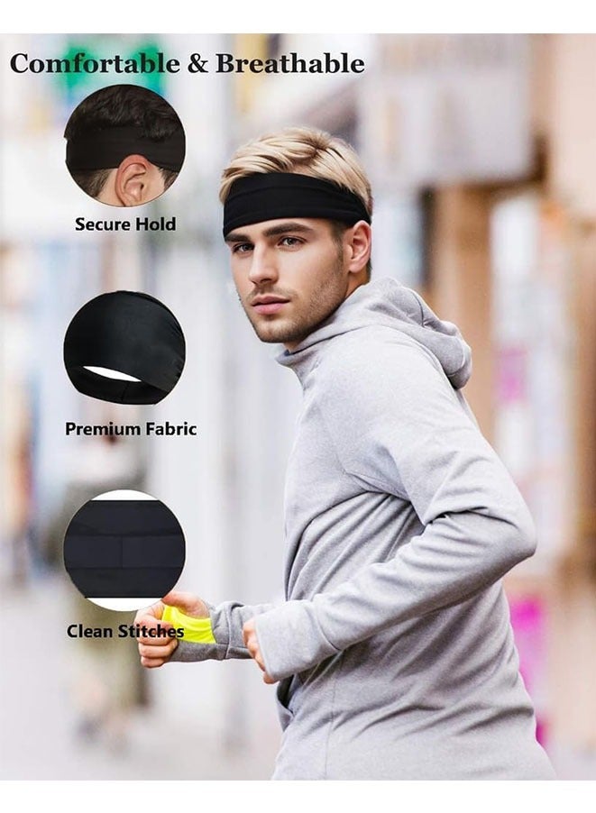 Muyixin عصابات رأس، عصابة رأس رياضية لليوجا، عصابة رأس خفيفة الوزن ومضادة للانزلاق للرجال، عصابة شعر رياضية مرنة للنساء، عصابات رأس خفيفة الوزن للتمرين - Image 5