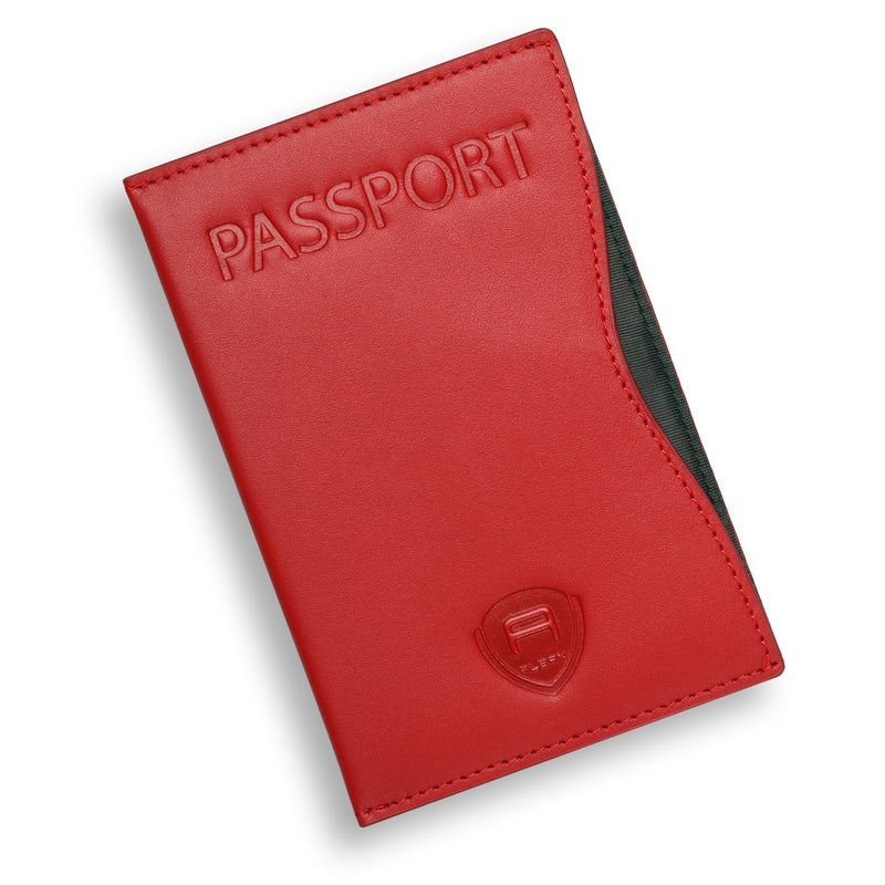 Alban RFID Passport Holder Women Men RFID Blocking Travel Passport Wallet Case Genuine Leather Passport Cover porta pasaporte - Image 1