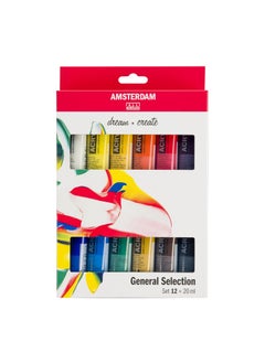 AMSTERDAM Amsterdam Acrylic Standard Series Paint Set 12x20milliliter  - Image 1