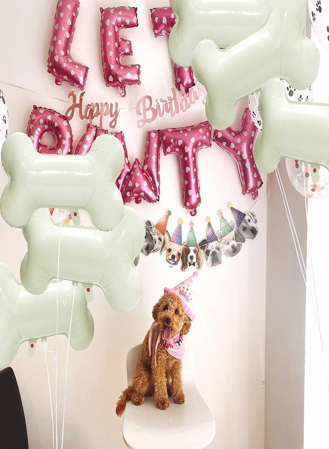 Hokilands Cartoon Dog Bone Balloon Lets Pawty Decoration For Animal Pets Puppy Doggy Birthday, 6 Pack Dog Bone Balloons Zoo Animals Pet Dog Party Supplies For Birthday Wedding Baby Shower Bachelor Bachelorette - Image 3