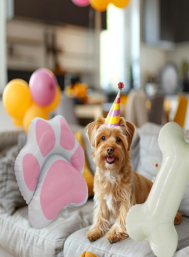 Hokilands Cartoon Dog Bone Balloon Lets Pawty Decoration For Animal Pets Puppy Doggy Birthday, 6 Pack Dog Bone Balloons Zoo Animals Pet Dog Party Supplies For Birthday Wedding Baby Shower Bachelor Bachelorette - Image 5
