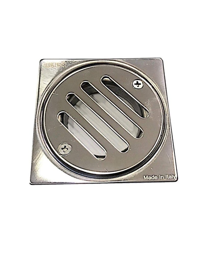 8x8cm Stainless Steel Grade 316 Bathroom Shower Floor Drain Trap Strainer  - Image 1