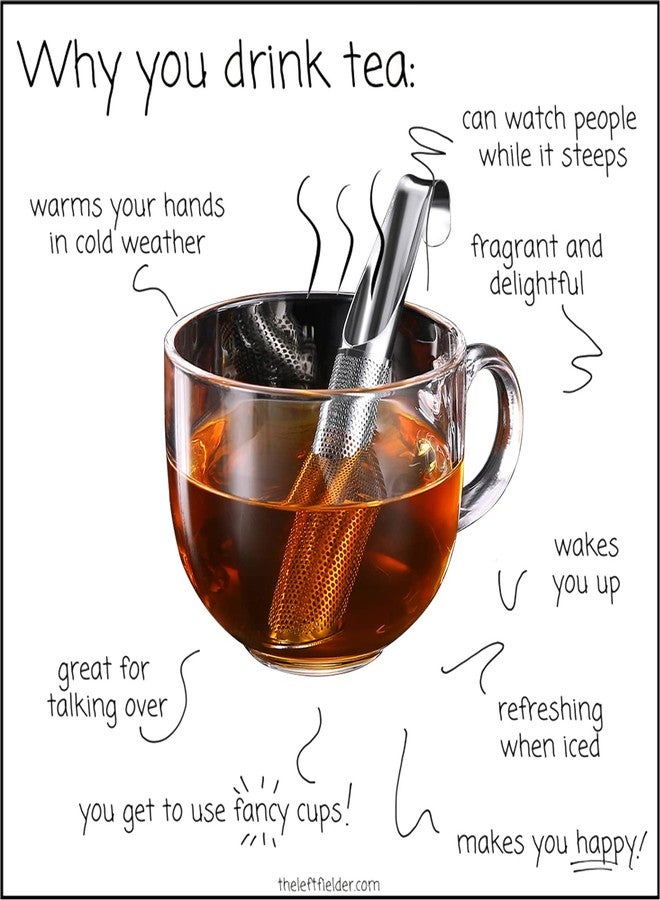 ACEBON Tea Strainers for Loose Tea, 2 PCS Stainless Steel Tea Infuser, Loose Leaf Tea Steeper, Long-handle Tea Filters for Tea, Coffee, Seasonings, Spices, Gifts for Mother Father - Image 5