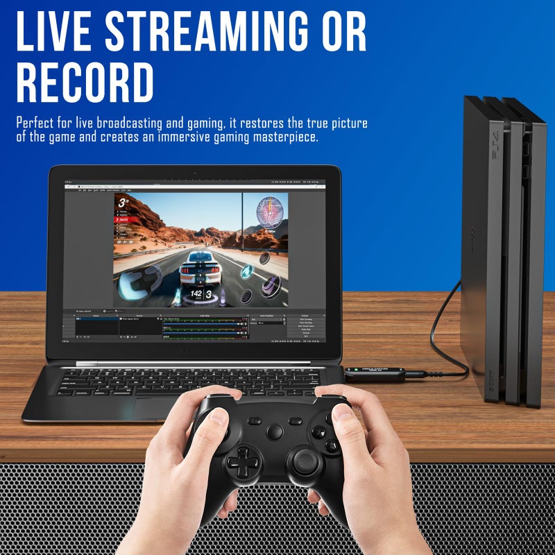 DigitPro Cam Link 4K External Camera Capture Card 2K50/1080p60 for Streaming and Recording via DSLR Camcorder Actioncam for Video Conferencing Live Streaming Gaming on OBS/Zoom - Image 3