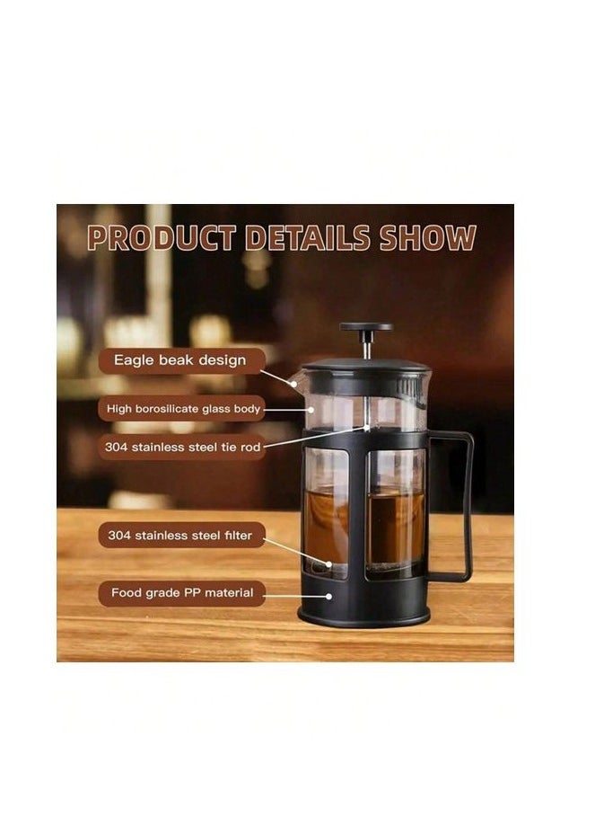 Goodron Glass Tea and Coffee Maker, 600ml Borosilicate Glass with Heat Resistant Handle