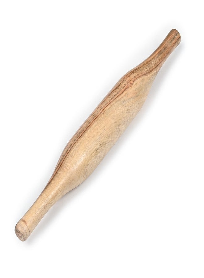 PTR Sheesham Wood Chakla Belan Set Handcrafted from Strong Natural Wood 9 Inch Rolling Board with 12 Inch Rolling Pin for Everyday Kitchen Use Chakla Belan Set (Beige) - Image 3