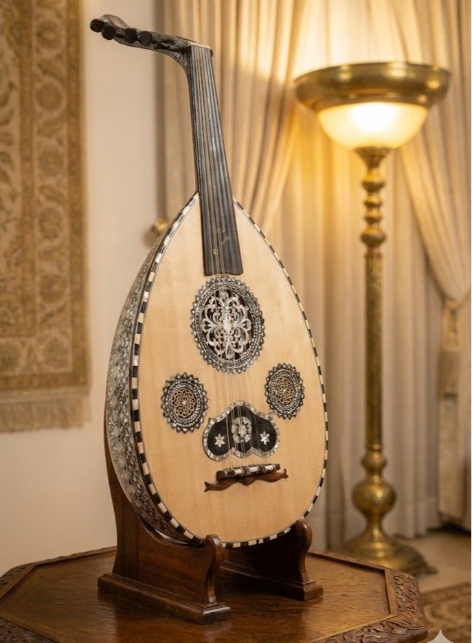 موسيقى الكرز عود موسيقي لوكس ملكي ظهر صدف بالكامل - Image 2