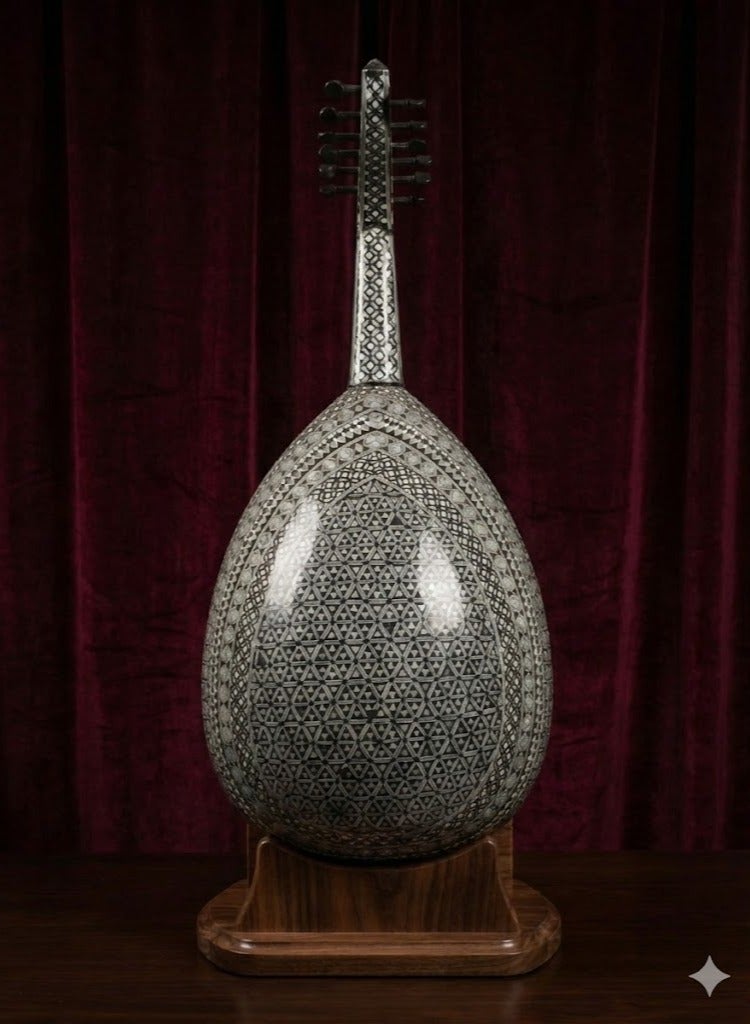 موسيقى الكرز عود موسيقي لوكس ملكي ظهر صدف بالكامل - Image 3