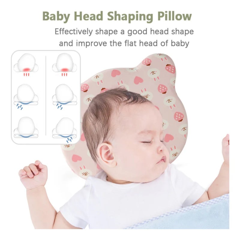 Baby slow rebound memory cotton styling pillow (0-12 months), universal baby styling pillow for all seasons (pillowcase model) - Image 4