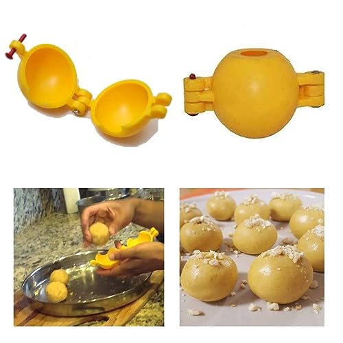 DiBha Plastic Combo of Gujiya, Modak, Ladoo and Samosa Mould/Mold/Sancha/Dumpling Maker Kitchen Molds for Festivals, Pack of 4 (Multicolor) - Image 3