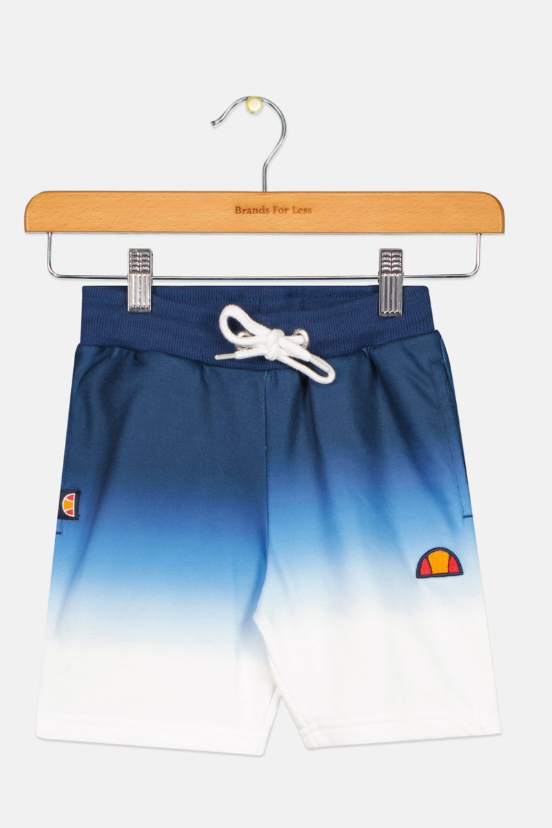 Ellesse شورت رياضي مزخرف بشعار للأولاد الصغار، مجموعة زرقاء - Image 1