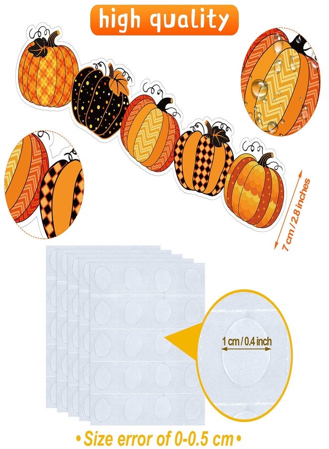 Marspark 40 Pieces Fall Pumpkin Bulletin Board Borders Decorations Halloween Bulletin Board Borders Fall Classroom Decorations for Home Sweet Classroom, 1.8 x 11.8 Inch(Novel Style) - Image 2