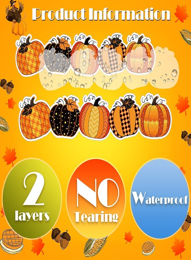 Marspark 40 Pieces Fall Pumpkin Bulletin Board Borders Decorations Halloween Bulletin Board Borders Fall Classroom Decorations for Home Sweet Classroom, 1.8 x 11.8 Inch(Novel Style) - Image 4