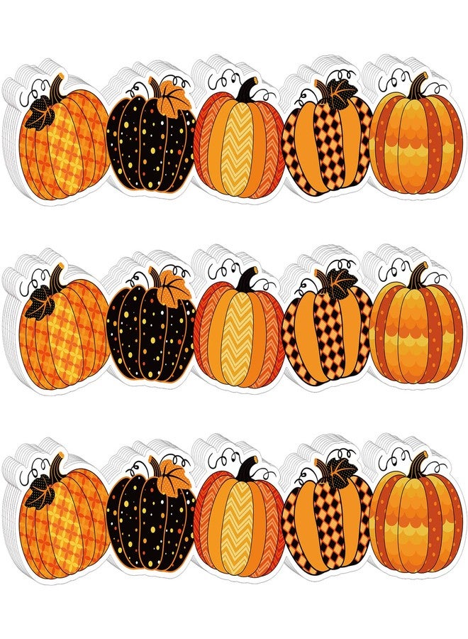 Marspark 40 Pieces Fall Pumpkin Bulletin Board Borders Decorations Halloween Bulletin Board Borders Fall Classroom Decorations for Home Sweet Classroom, 1.8 x 11.8 Inch(Novel Style) - Image 1