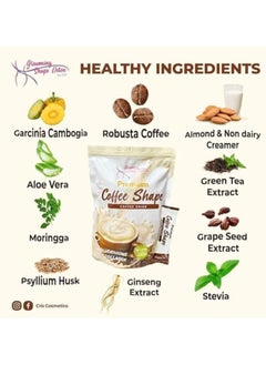 Premium mashrub qahwat Glowming Shape Detox Premium Coffee Shape mae aljulutathiuwn walkulajin 10 'akyas * 20 jim  - Image 4