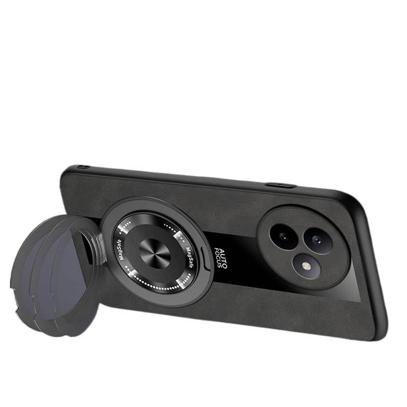 MS غطاء واقي، بسيط وأنيق، نمط الغطاء الجلدي، Carbon Fiber Pattern، لـ Redmi Note 13 Pro باللون الأحمر - Image 3