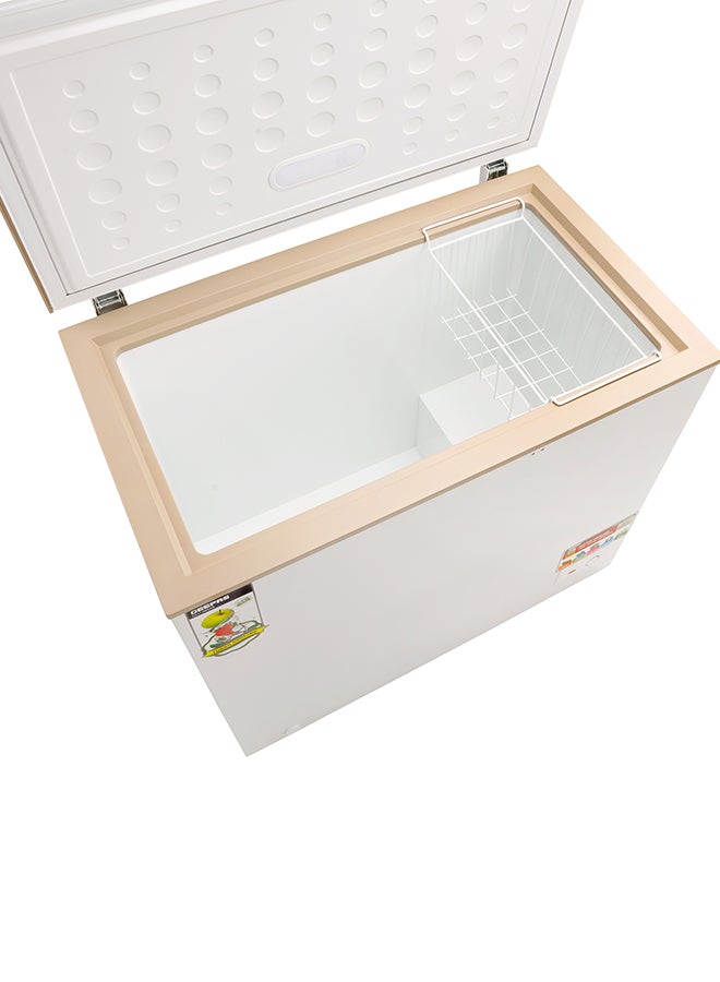 Geepas 200 Litre (7.1 Cu. Ft) Chest Freezer | Deep Freezer with Adjustable Thermostat, LED Light, Lock & Key | Compact Refrigerator, 130W, White - GCF2509WSH 200 L 125 W GCF2509WSH-1 White - Image 5