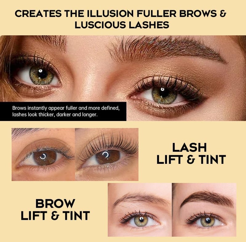 جوللي مجموعة Gollee 4 في 1 لرفع الرموش وتصفيف الحواجب (Black Eyelash & Brow Lamination Kit): مجموعة متخصصة لتثبيت شكل الرموش بطريقة دائمة، تحتوي على تعليمات مفصلة وأدوات كاملة، سهلة الاستخدام حتى بالنسبة للمبتدئين. يمكنك الحصول على نتائج مماثلة لتلك الموجودة في السالون من خلال استخدامها في المنزل. - Image 2