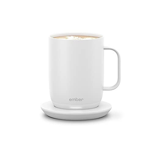 Ember Temperature Control Smart Mug 2, 14 Oz, App-Controlled Heated Coffee Mug with 80 Min Battery Life and Improved Design, White - Image 1