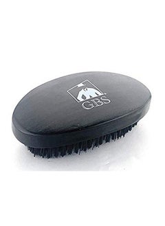 G.B.S Finest Horse Style Brush Natural Wooden Dual Hair Bristle Brush For Horse Hair. 3" X 5" Oval Black Wood Finish Brush Animal Free Vegan Grooming Convenient Long Lasting Effortless Glide  - Image 2