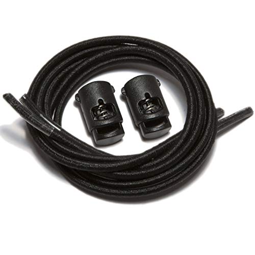 IBUNGEE LACES (Elastic No Tie Shoelaces (Black, 30-Inch) - Image 1