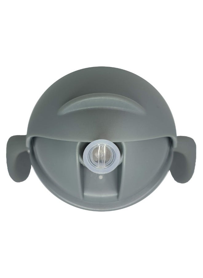 Mininor Tritan Straw Bottle  220ml  Grey Seal - Image 2