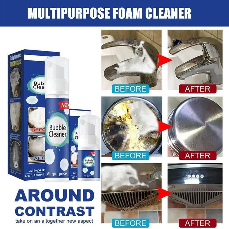 Homenpetz Cleaning Pots Spray, Beedac Bubble Cleaner, All Purpose Bubble Cleaner Foam Spray, All Purpose Stain Remover, Foaming Heavy Oil Stain Cleaner (1PC-100ML) - Image 4