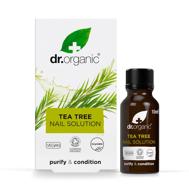 dr.organic Organic Doctor Tea Tree Nail Solution, 0.34 Fluid Ounce - Image 1