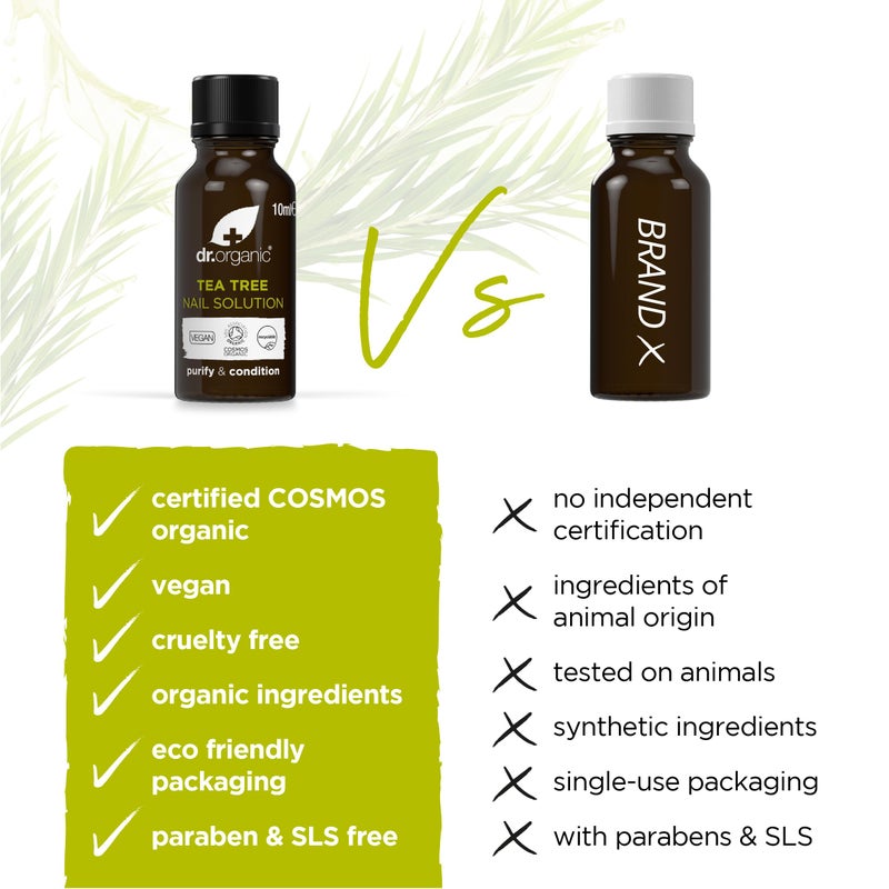 dr.organic Organic Doctor Tea Tree Nail Solution, 0.34 Fluid Ounce - Image 2